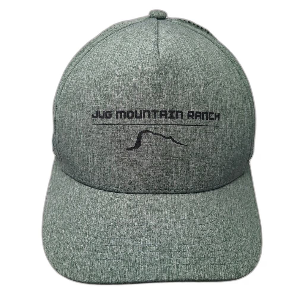 Pukka Jug Mountain Ranch 5 Panel Green Hat One Size Snapback Perforated Mesh
